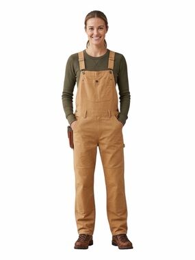 Patagonia All Seasons Hemp Canvas Bib Overalls Camel Tan Size Medium